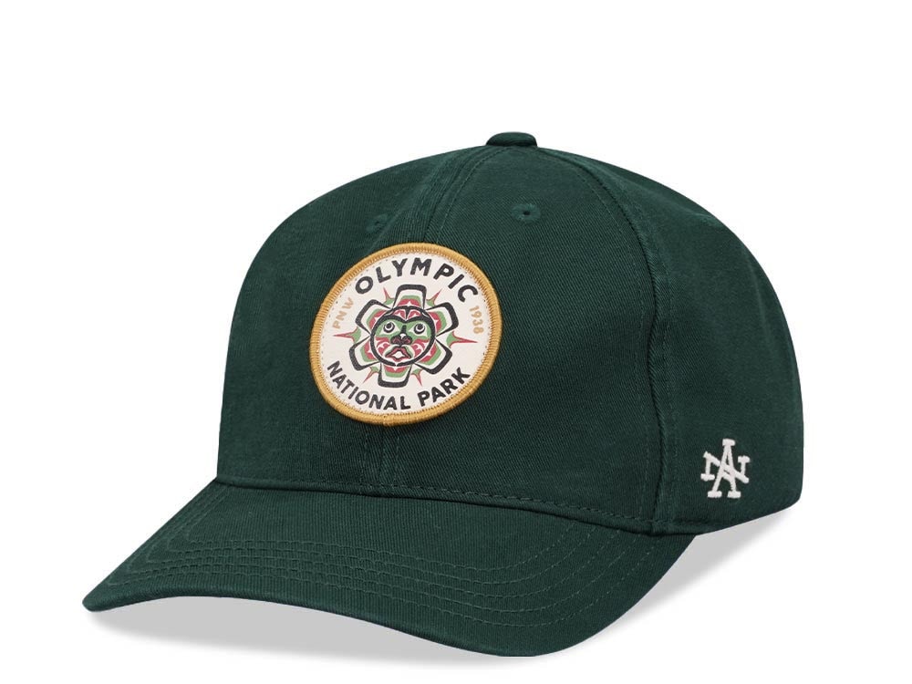 American Needle Olympic National Park Hepcat Dark Green  Strapback Gorra