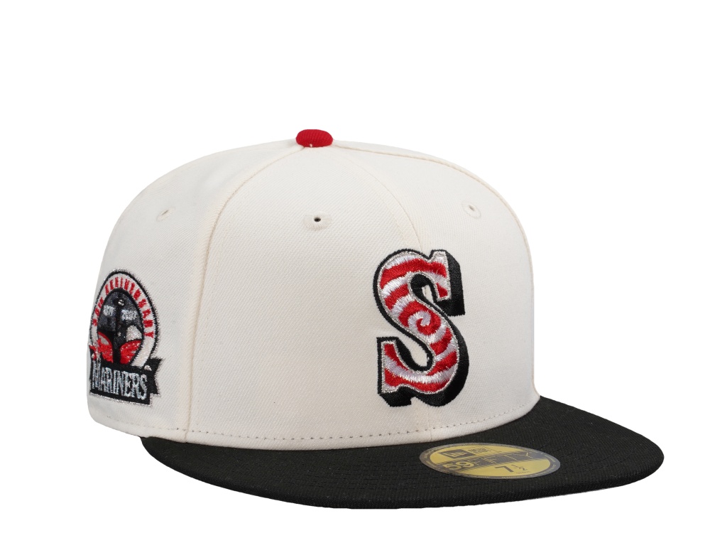 New Era Seattle Mariners 30th Anniversary Spiral Chrome Two Tone Horror Edition 59Fifty Fitted Gorra