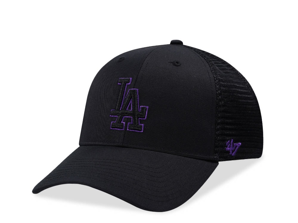 47Brand Los Angeles Dodgers Black MVP Trucker Snapback Gorra