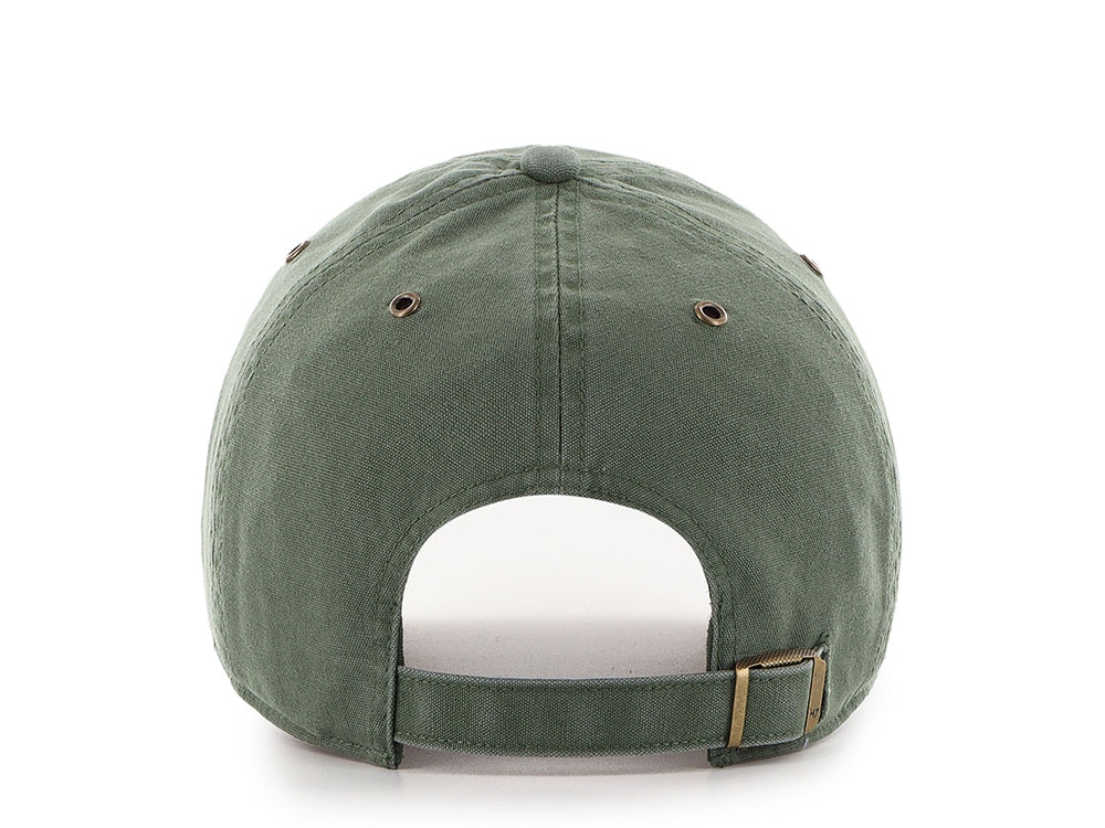 47 Brand Oakland Athletics Suede Visor Olive Clean Up Strapback Gorra