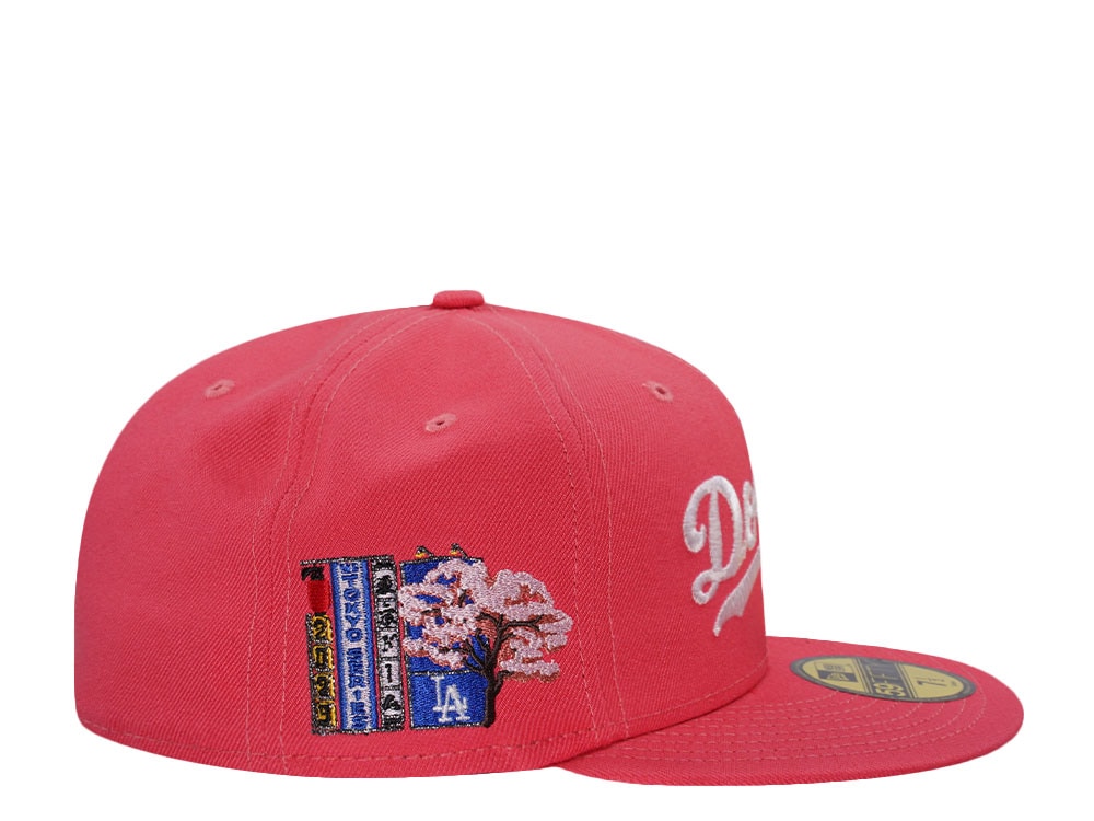 New Era Los Angeles Dodgers Tokyo Series Coral Prime Edition 59Fifty Fitted Gorra