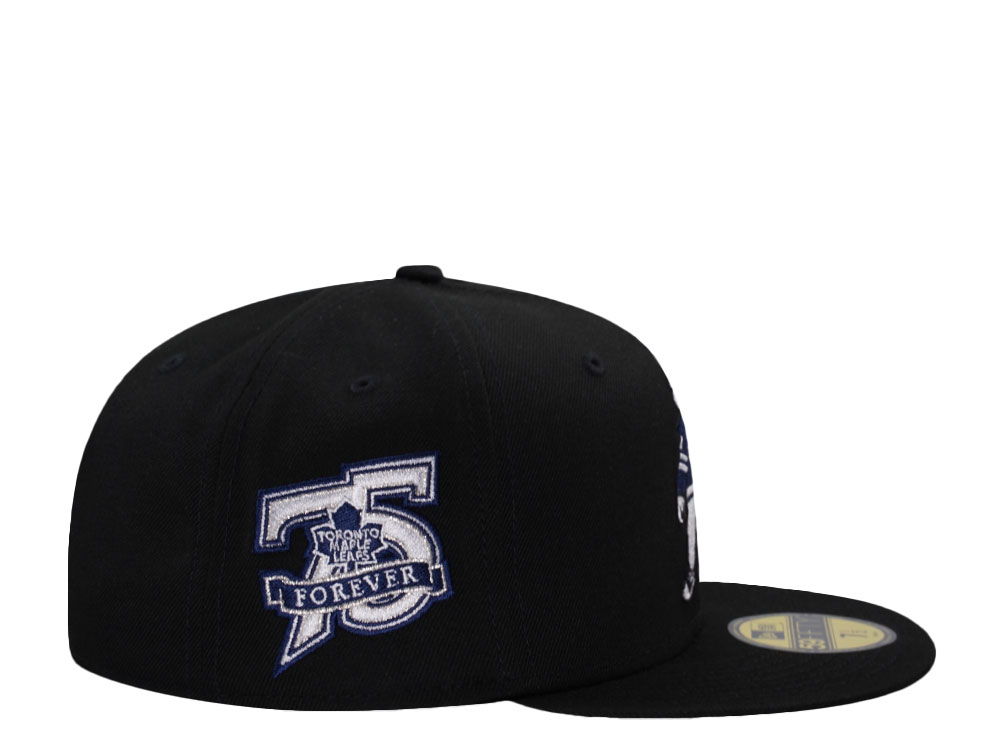 New Era Toronto Maple Leafs 75th Anniversary Black Prime Edition 59Fifty Fitted Gorra