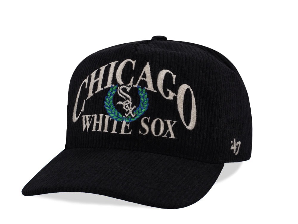 47Brand Chicago White Sox Black Pitchout Cord Edition Snapback Gorra
