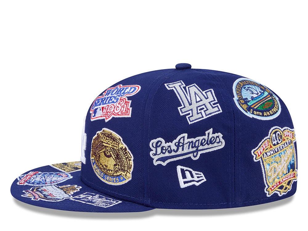 New Era Los Angeles Dodgers All Over Blue Edition 59Fifty Fitted Gorra