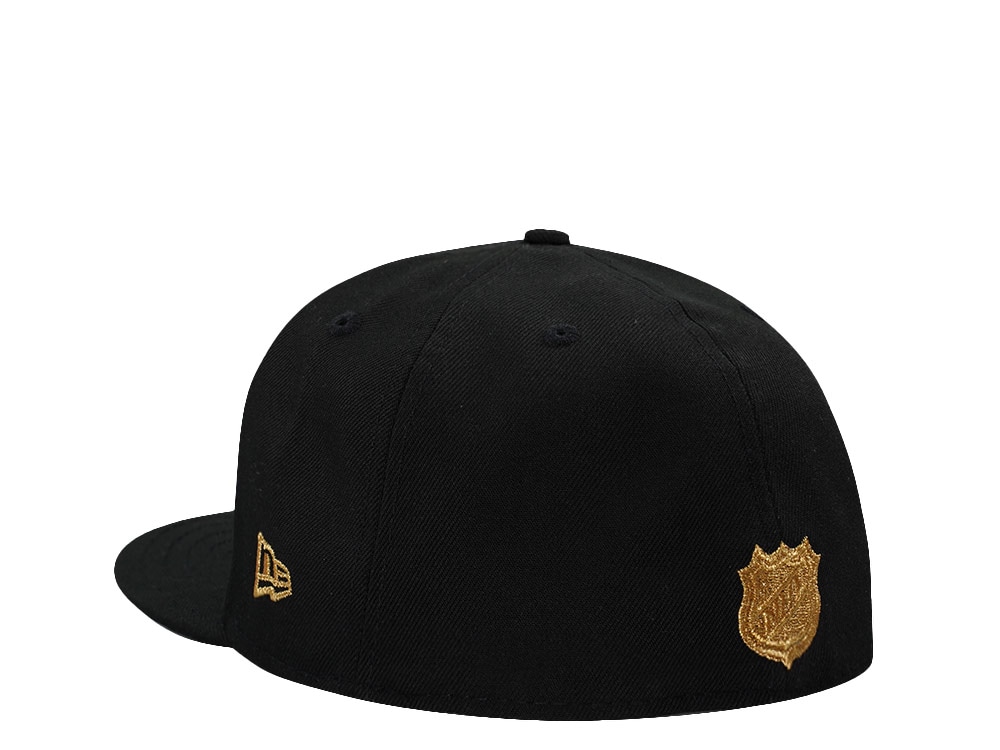 New Era San Jose Sharks 30th Anniversary 24K Black Prime Edition 59Fifty Fitted Gorra