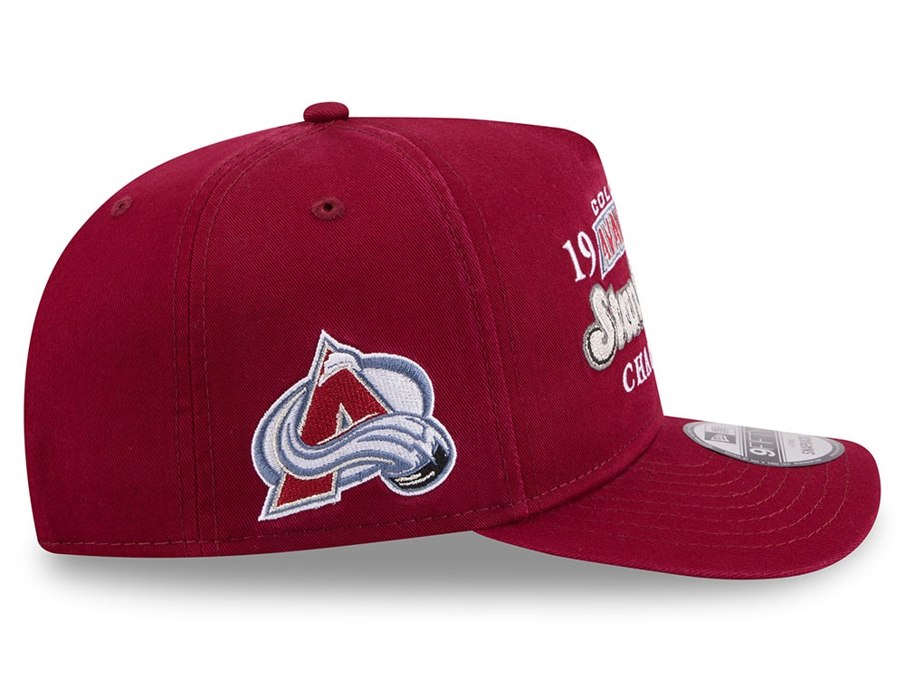 New Era Colorado Avalanche Stanley Cup Champions 1996 Historic Maroon Edition 9Fifty A Frame Snapback Gorra