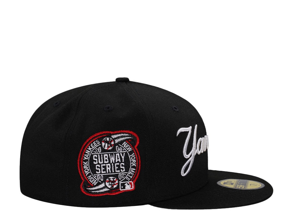 New Era New York Yankees Subway Series 2009 Black and Red Edition 59Fifty Fitted Gorra