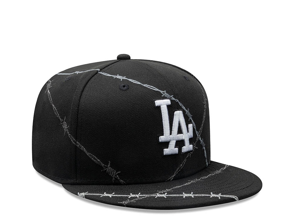 New Era Los Angeles Dodgers Barbwire Black Prime Edition 59Fifty Fitted Gorra