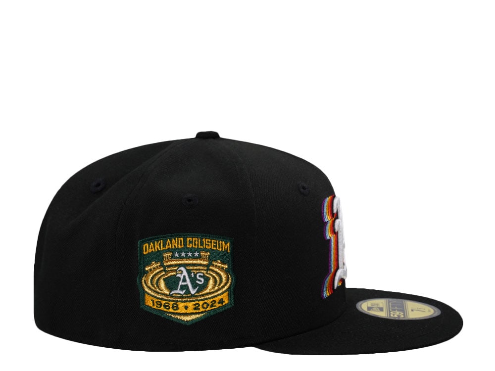 New Era Oakland Athletics Oakland Coliseum Black Prime Edition 59Fifty Fitted Gorra