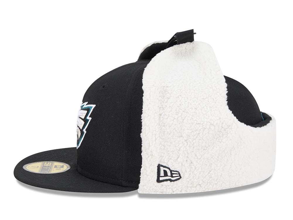 New Era Philadelphia Eagles Classic Black 59Fifty Dogear Fitted Gorra