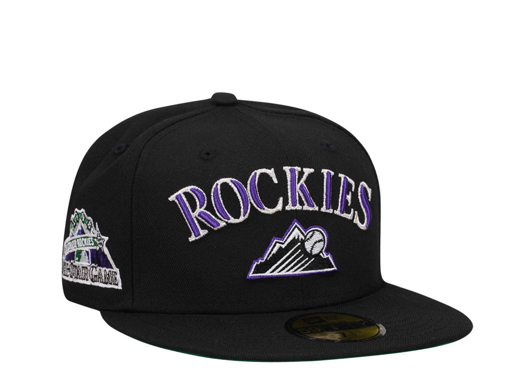 New Era Colorado Rockies All Star Game 1998 Black Throwback Edition 59Fifty Fitted Gorra
