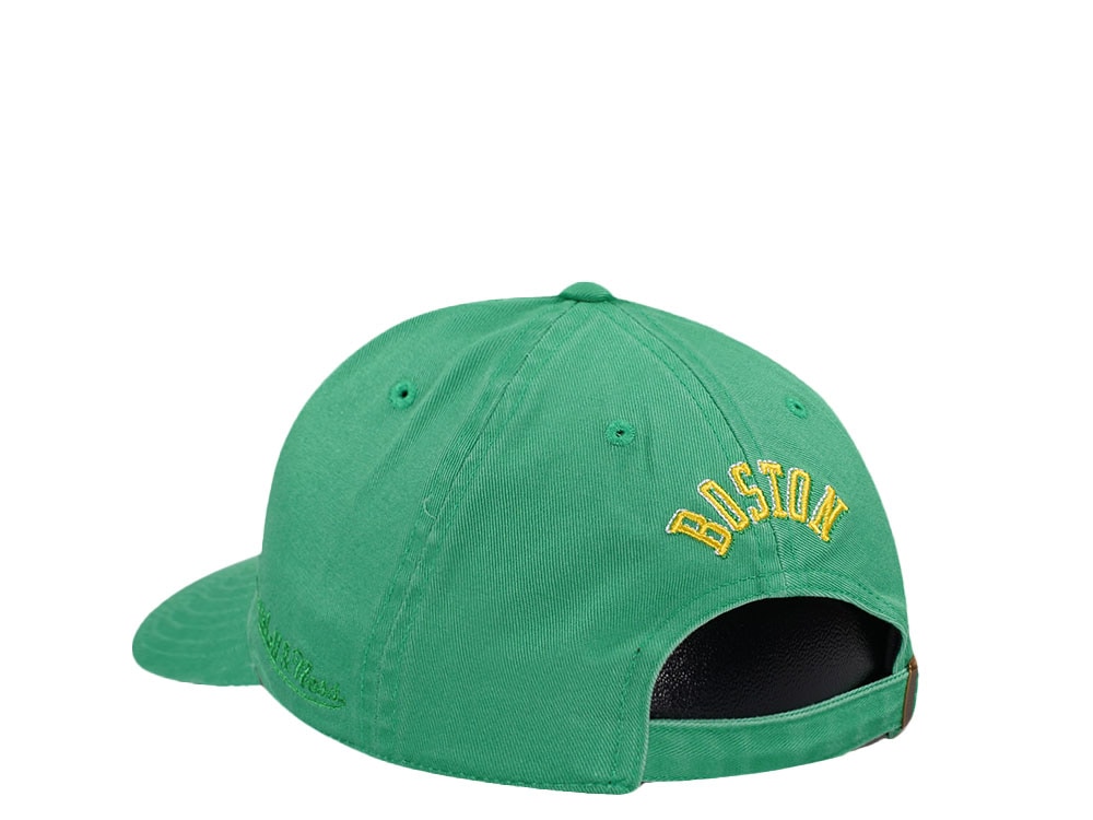 Mitchell & Ness Boston Celtics Golden Hour Glaze Green Dadhat Strapback Gorra