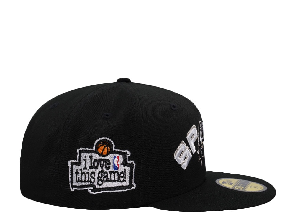 New Era San Antonio Spurs Love Rush Black Prime Edition 59Fifty Fitted Gorra