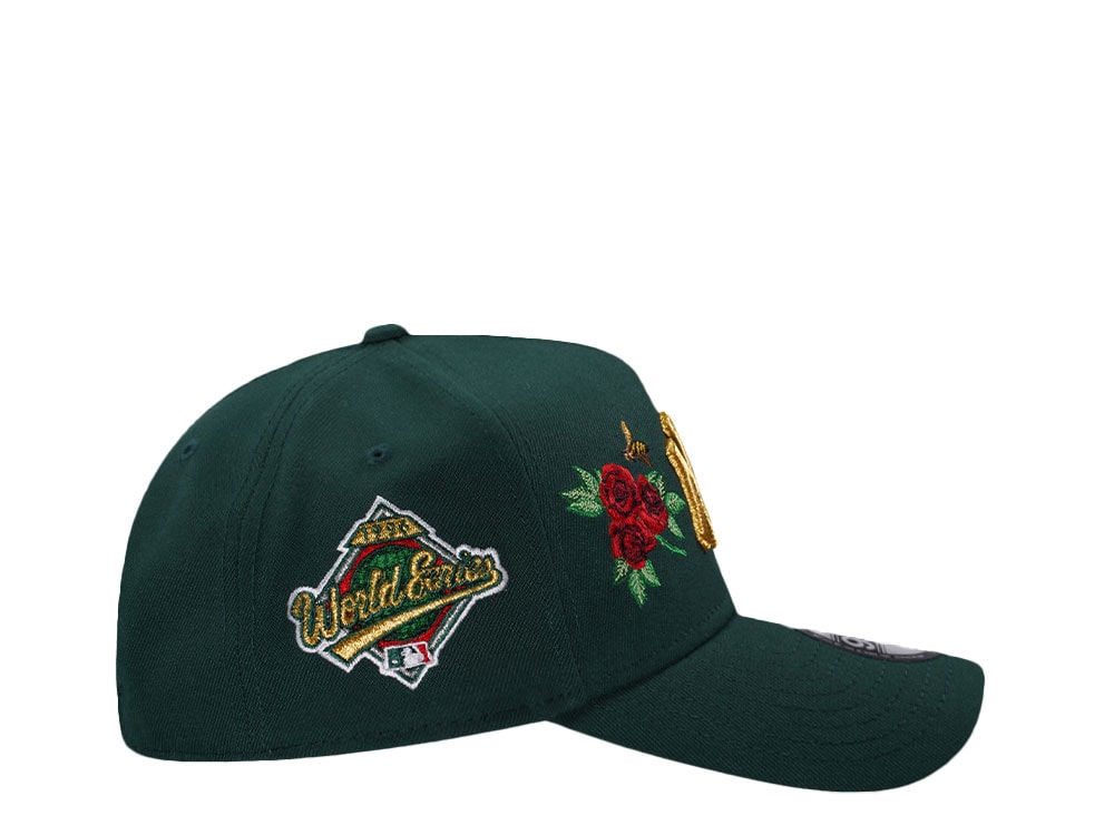 New Era New York Yankees World Series 1996 Dark Green Rose Edition 9Forty A Frame Snapback Gorra