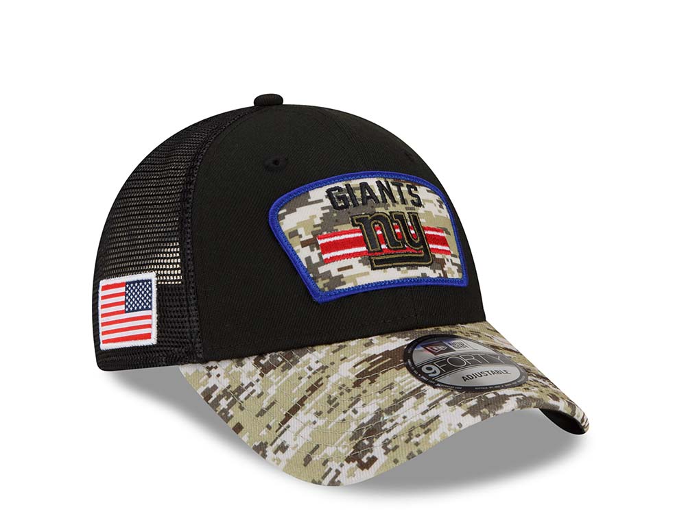New Era New York Giants Salute to Service 21 9Forty Trucker Snapback Gorra
