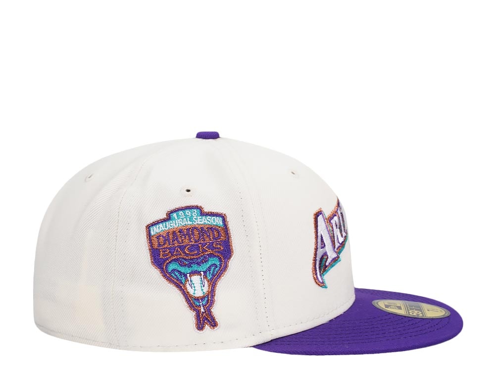 New Era Arizona Diamondbacks Inaugural Season 1998 Chrome Prime Two Tone Edition 59Fifty Fitted Gorra