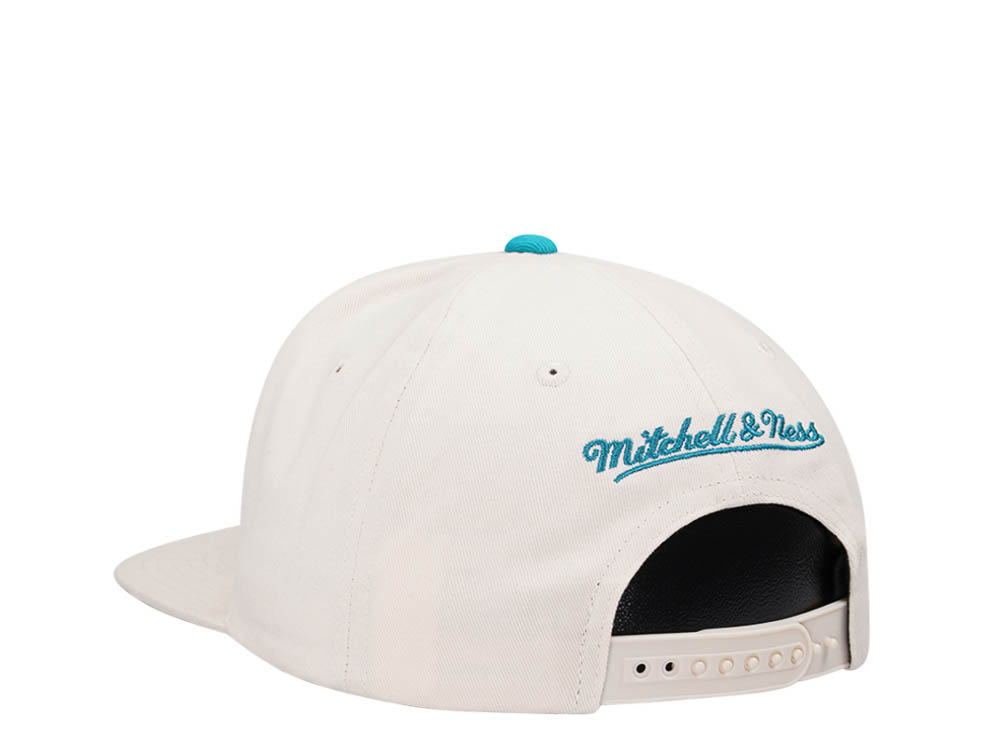 Mitchell & Ness Charlotte Hornets Reframe Retro Off White Snapback Gorra