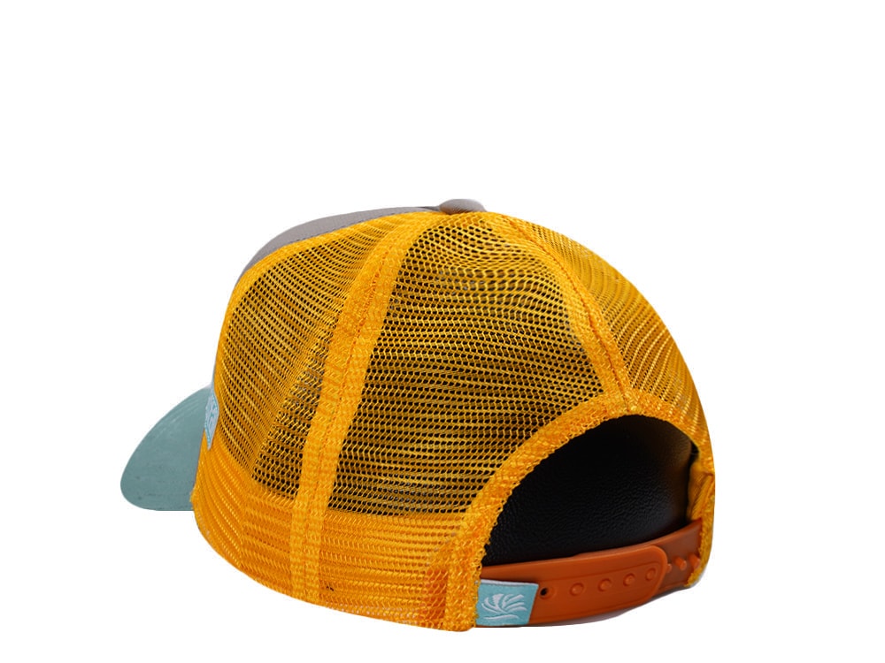 Djinns HFT Surfing Is Dead Grey Coastal Edition Trucker Snapback Gorra