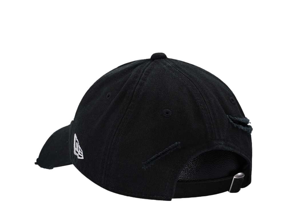 New Era Chicago White Sox Black Washed Distress 9Twenty Strapback Gorra