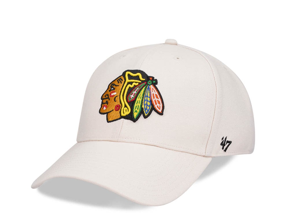 47Brand Chicago Blackhawks Natural MVP Snapback Gorra