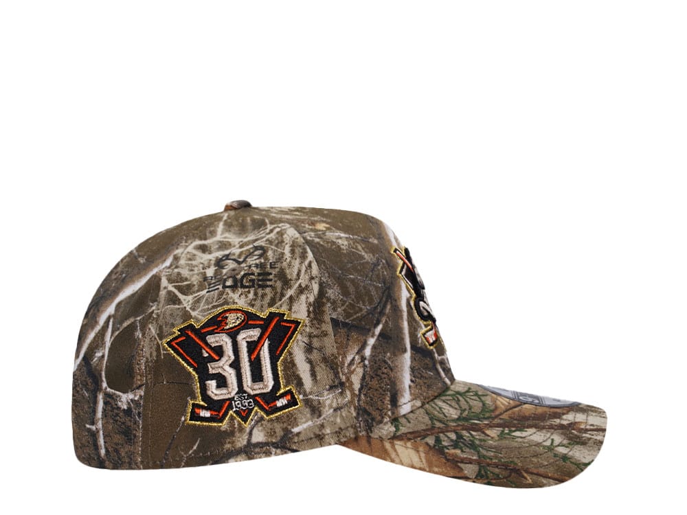 New Era Anaheim Ducks 30th Anniversary Realtree Prime Edition 9Forty A Frame Snapback Gorra