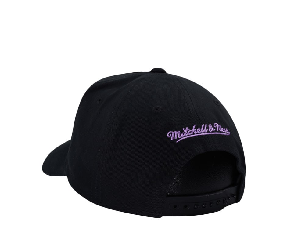 Mitchell & Ness Los Angeles Lakers Black Pro Pinch Fit Snapback Gorra