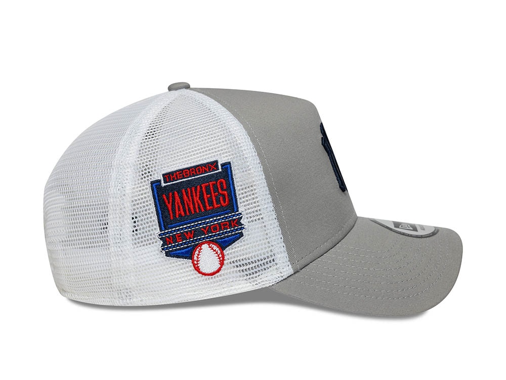 New Era New York Yankees Side Patch 9Forty A Frame Trucker Snapback Gorra