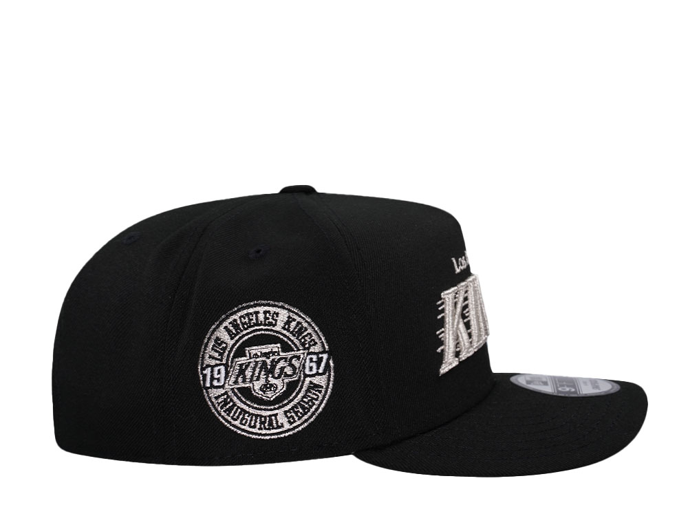New Era Los Angeles Kings Inaugural Season Black Metallic 9Fifty A Frame Snapback Gorra