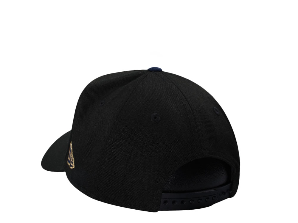 New Era Los Angeles Lakers Black Throwback Edition 9Forty A Frame Snapback Gorra