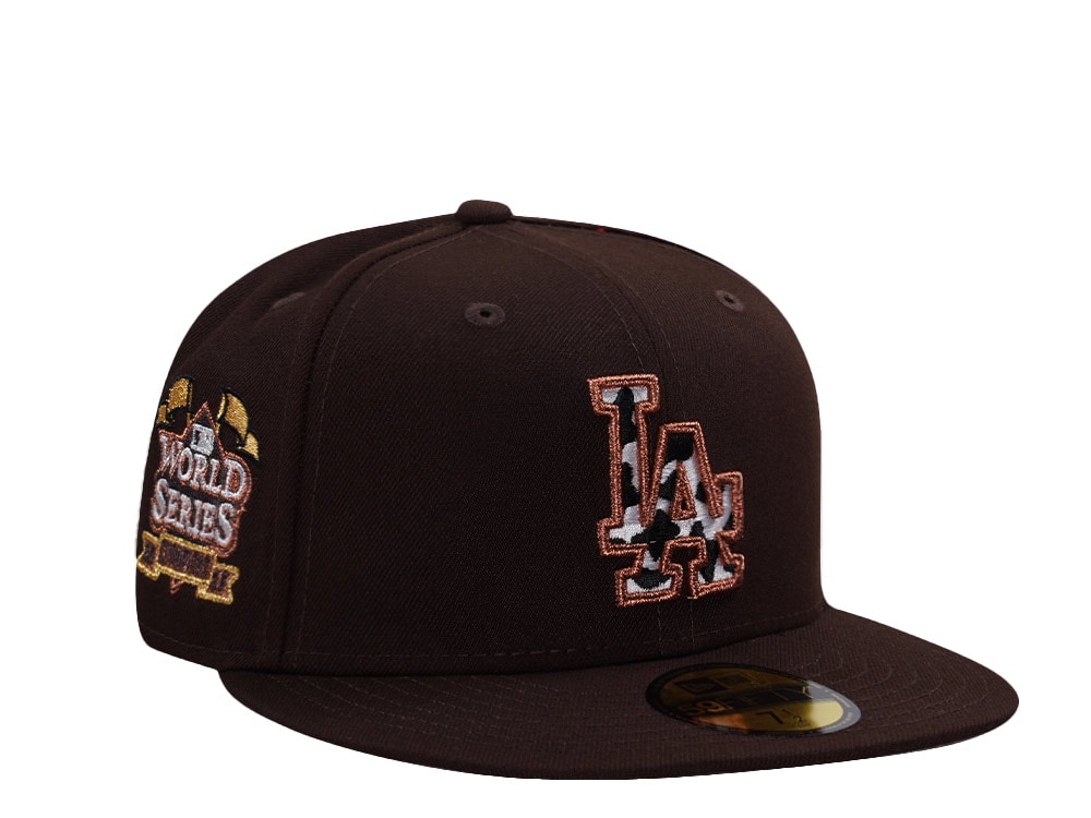 New Era Los Angeles Dodgers World Series 2025 Burnt Wood Prime Edition 59Fifty Fitted Gorra