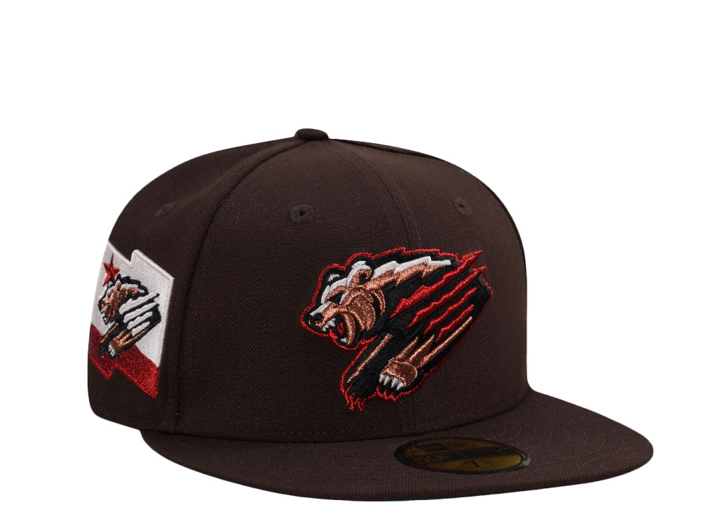 New Era Fresno Grizzlies Burnt Wood Metallic Prime Edition 59Fifty Fitted Gorra
