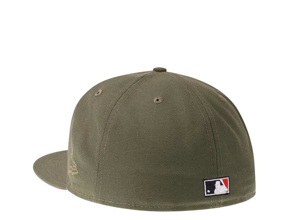 New Era Cincinnati Reds 150th Anniversary Olive Red Edition 59Fifty Fitted Gorra