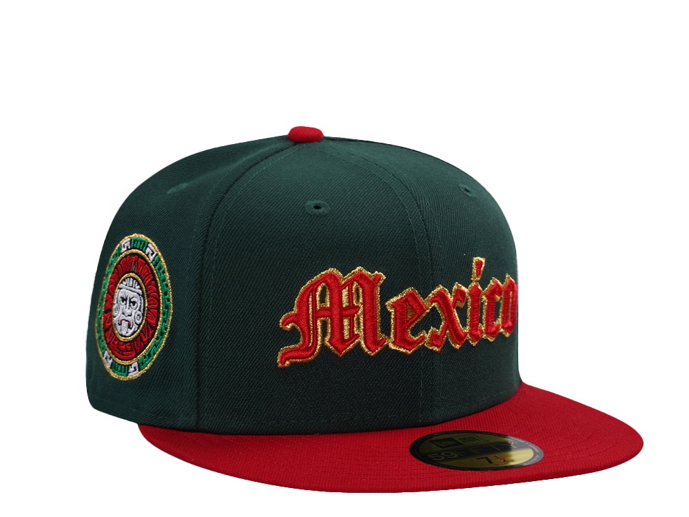 New Era Mexico Dark Green Two Tone Edition 59Fifty Fitted Gorra