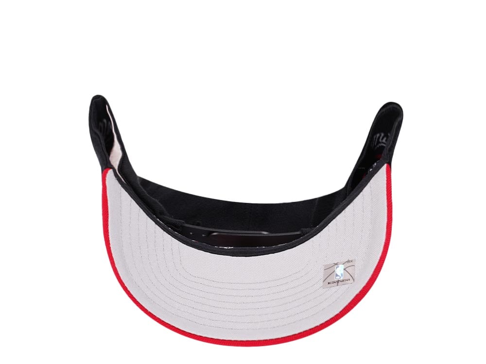 Mitchell & Ness Toronto Raptors Team Two Tone Red Line Solid Flex Snapback Gorra