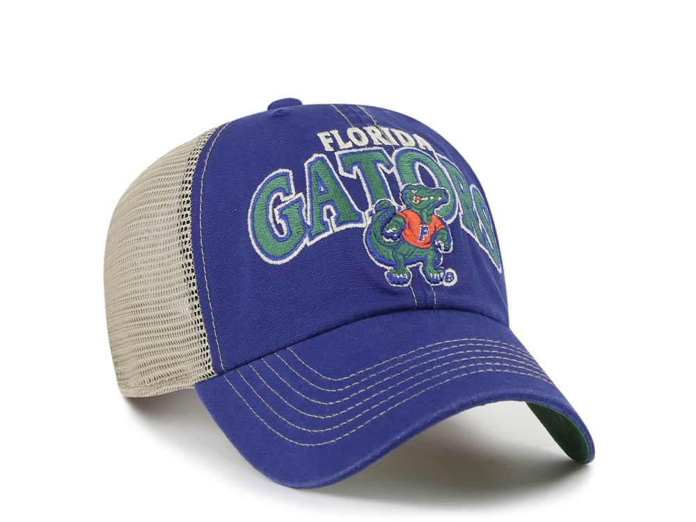 47Brand Florida Gators Vintage Royal Trucker Clean Up Snapback Gorra