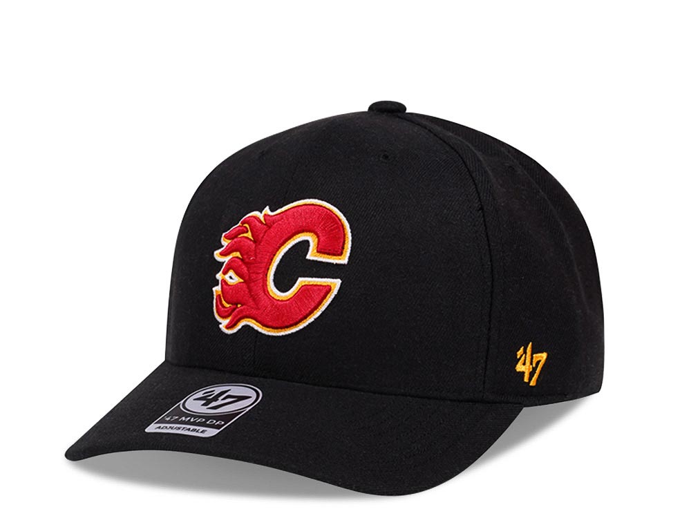 47Brand Calgary Flames Classic DP Black Cold Zone Snapback Gorra