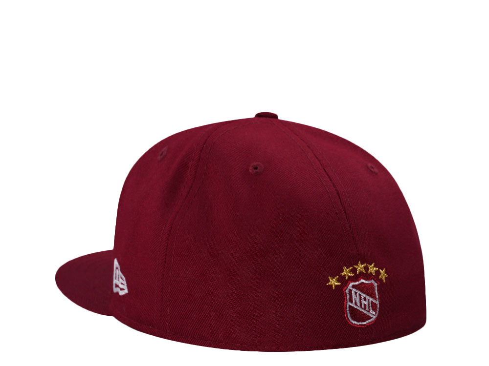New Era Hartford Whalers 10th Anniversary Smooth Red Throwback Edition 59Fifty Fitted Gorra