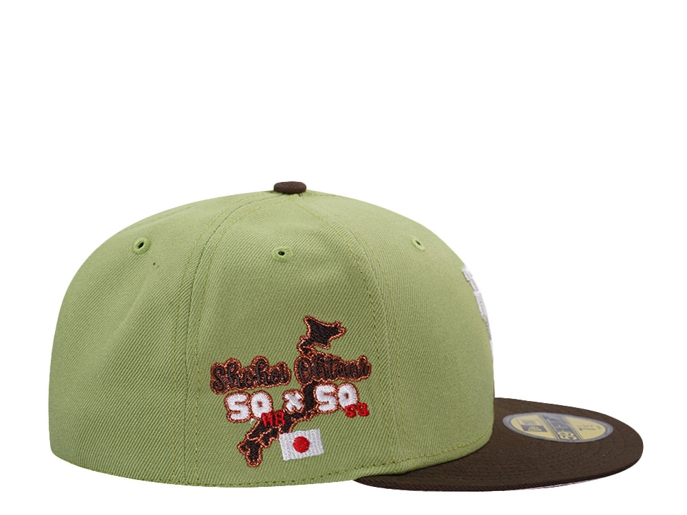 New Era Los Angeles Dodgers Ohtani Updisde Down Matcha Two Tone Edition 59Fifty Fitted Gorra