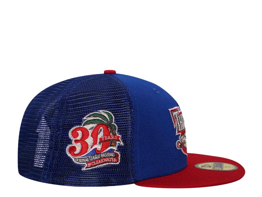 New Era Clearwater Threshers 30th Anniversary Metallic Prime Trucker Edition 59Fifty Fitted Gorra