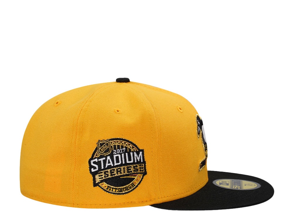 New Era Pittsburgh Penguins Stadium Series 2017 Black and Yellow Two Tone Edition 59Fifty Fitted Gorra