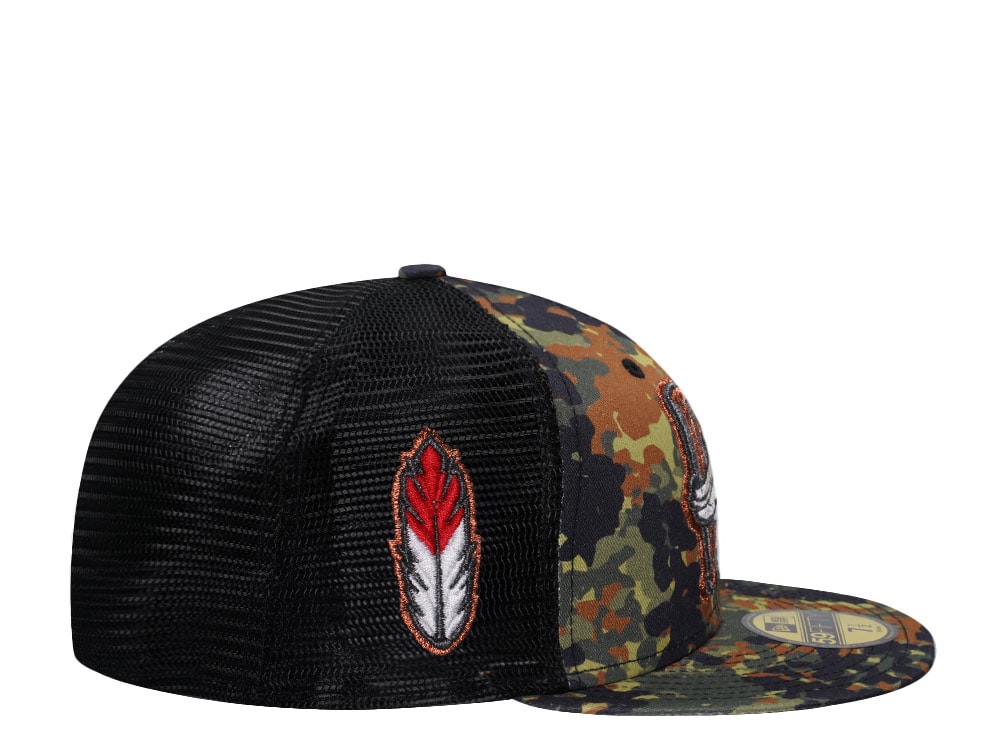 New Era Kinston Indians Flecktarn Trucker Edition 59Fifty Fitted Gorra