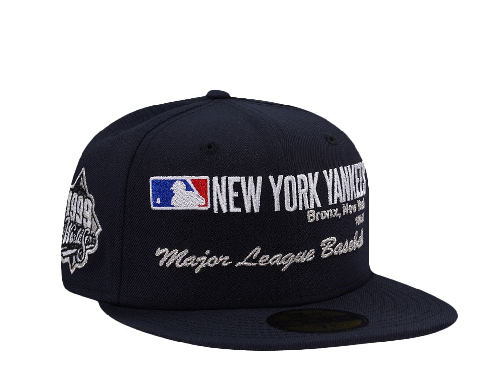 New Era New York Yankees World Series 1999 Workleaugue Navy Prime Edition 59Fifty Fitted Gorra