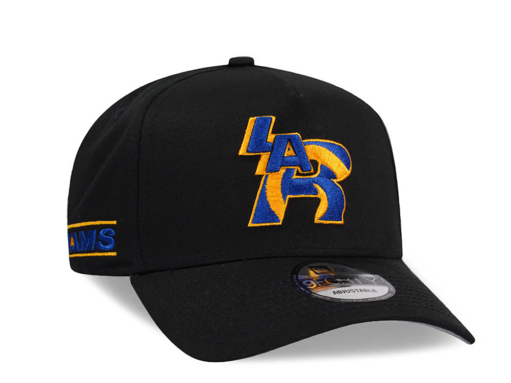 New Era Los Angeles Rams City Originals Black 9Forty A Frame Snapback Gorra