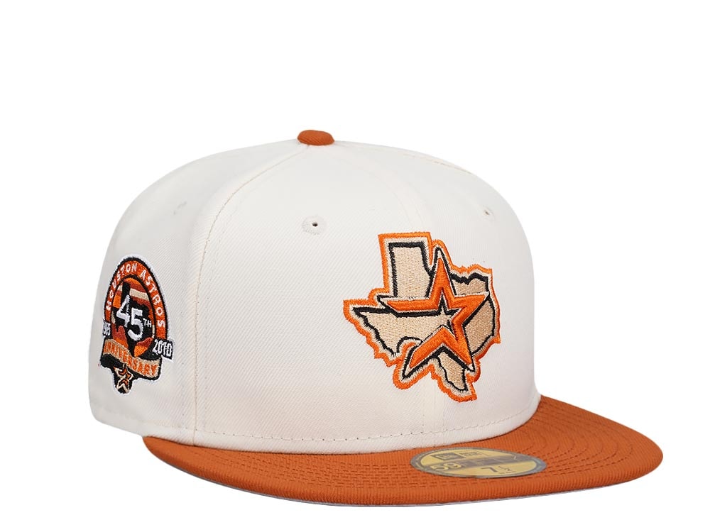New Era Houston Astros 45th Anniversary Chrome Rusty Two Tone Edition 59Fifty Fitted Gorra