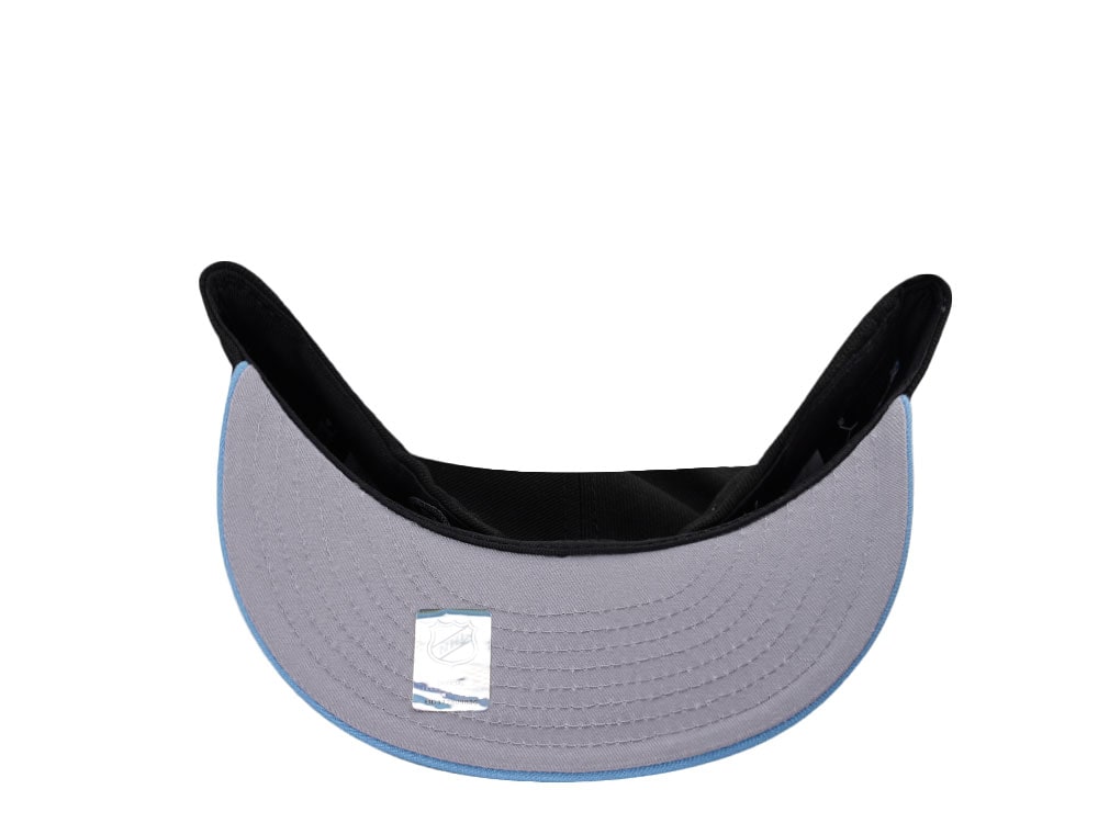 New Era Utah Mammoth Metallic Sky Blue Two Tone Edition 59Fifty Fitted Gorra