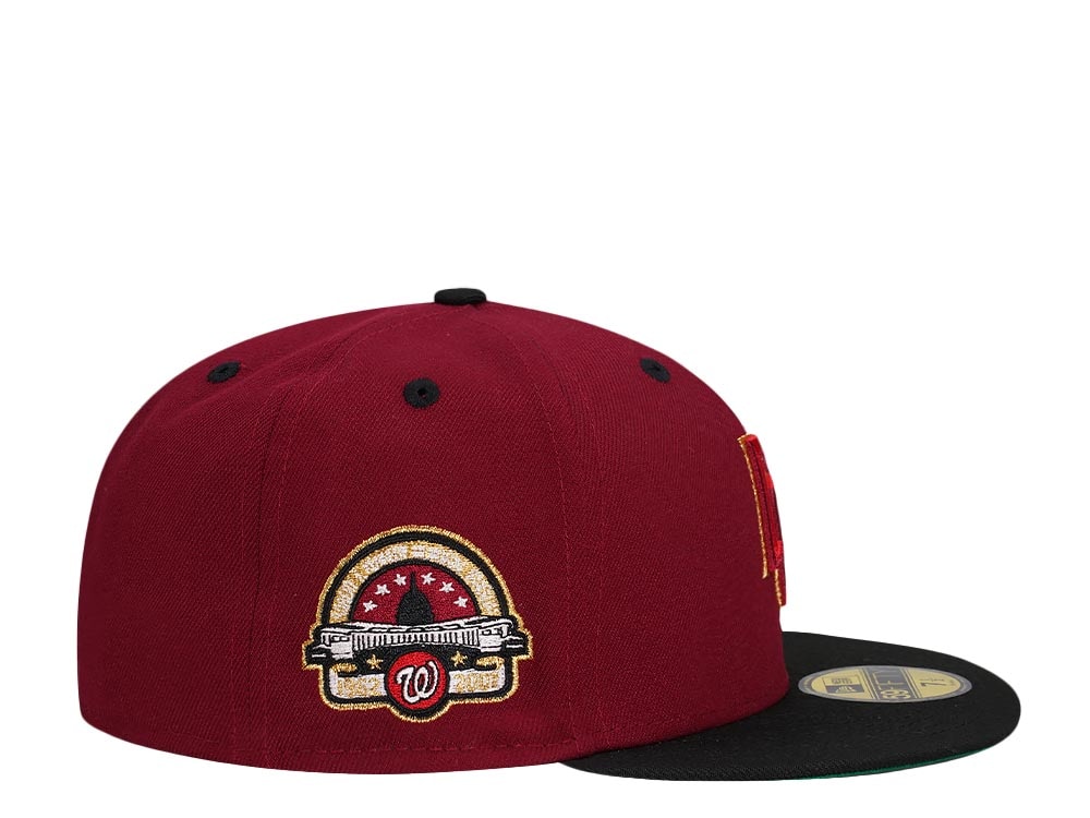 New Era Washington Nationals Stadium Anniversary Smooth Red Two Tone Throwback Edition 59Fifty Fitted Gorra