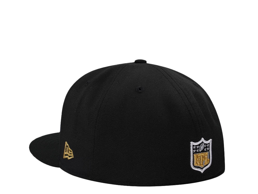New Era New Orleans Saints 30th Anniversary Black Prime Edition 59Fiftys Fitted Gorra