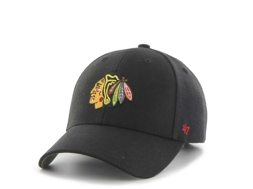 47brand Chicago Blackhawks Classic Curved Strapback Gorra