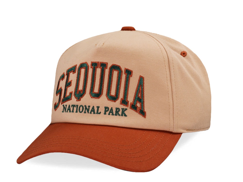American Needle Sequioa National Park Roscoe Beige Snapback Gorra