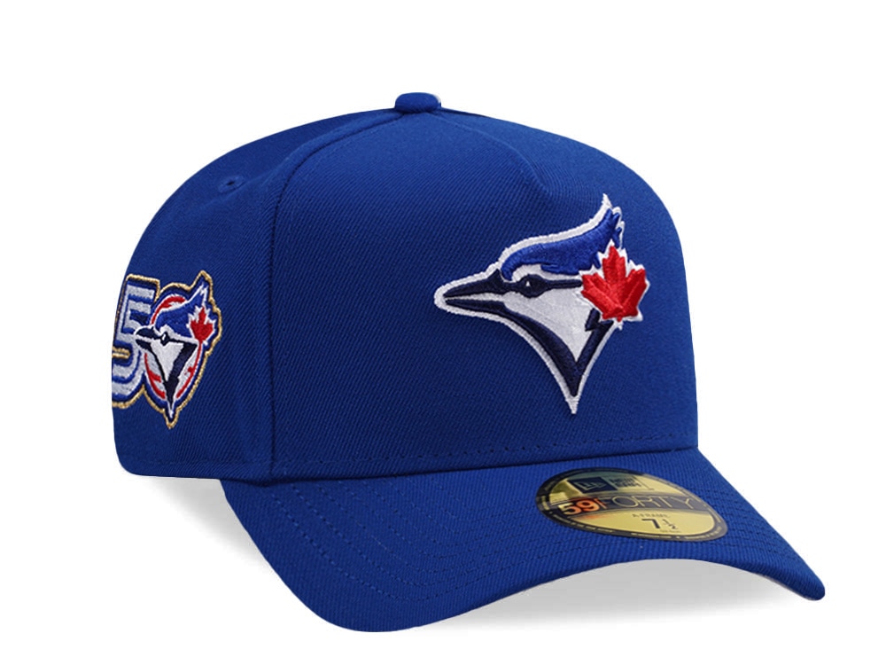 New Era Toronto Blue Jays 50th Anniversary Royal Blue Prime Edition 59Forty A Frame Fitted Gorra